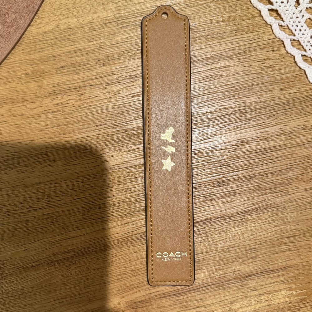 Limited Edition Coach Leather Bookmark